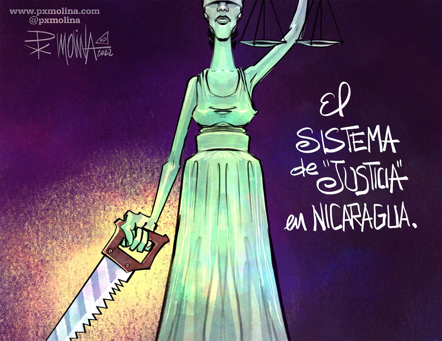 Caricatura Justicia Pedro Molina