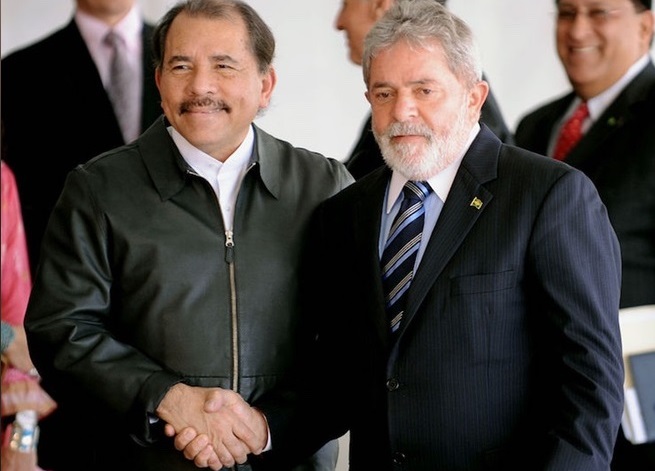 Daniel Ortega y Lula da Silva