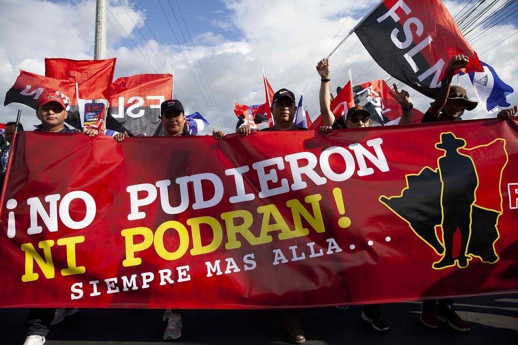 Manifestación sandinista