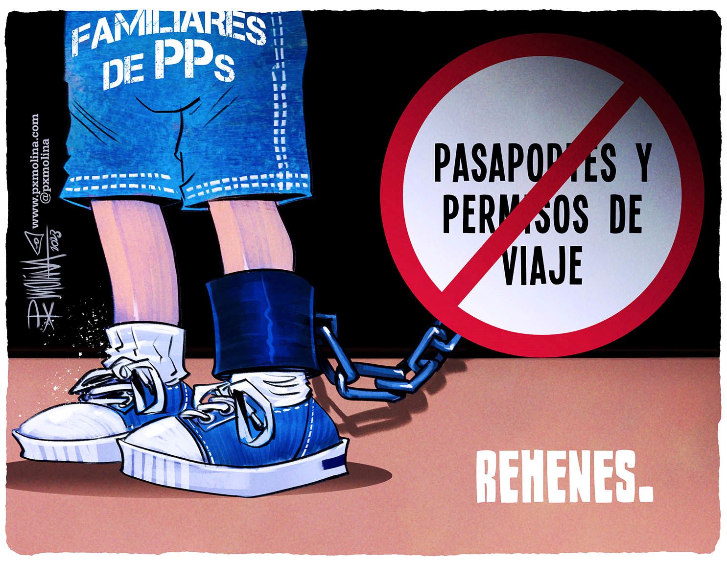 Caricatura rehenes