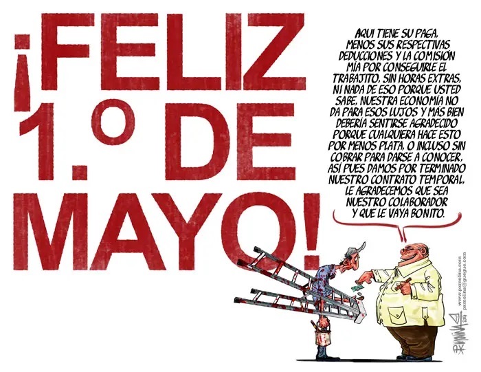 caricatura 1 de mayo