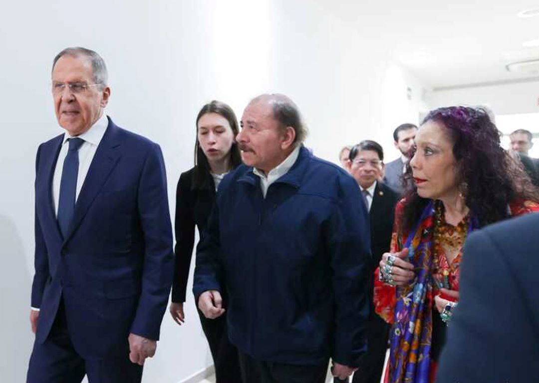 Daniel Ortega y Serguéi Lavrov