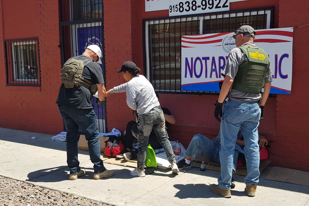 Migrantes en El Paso, Texas