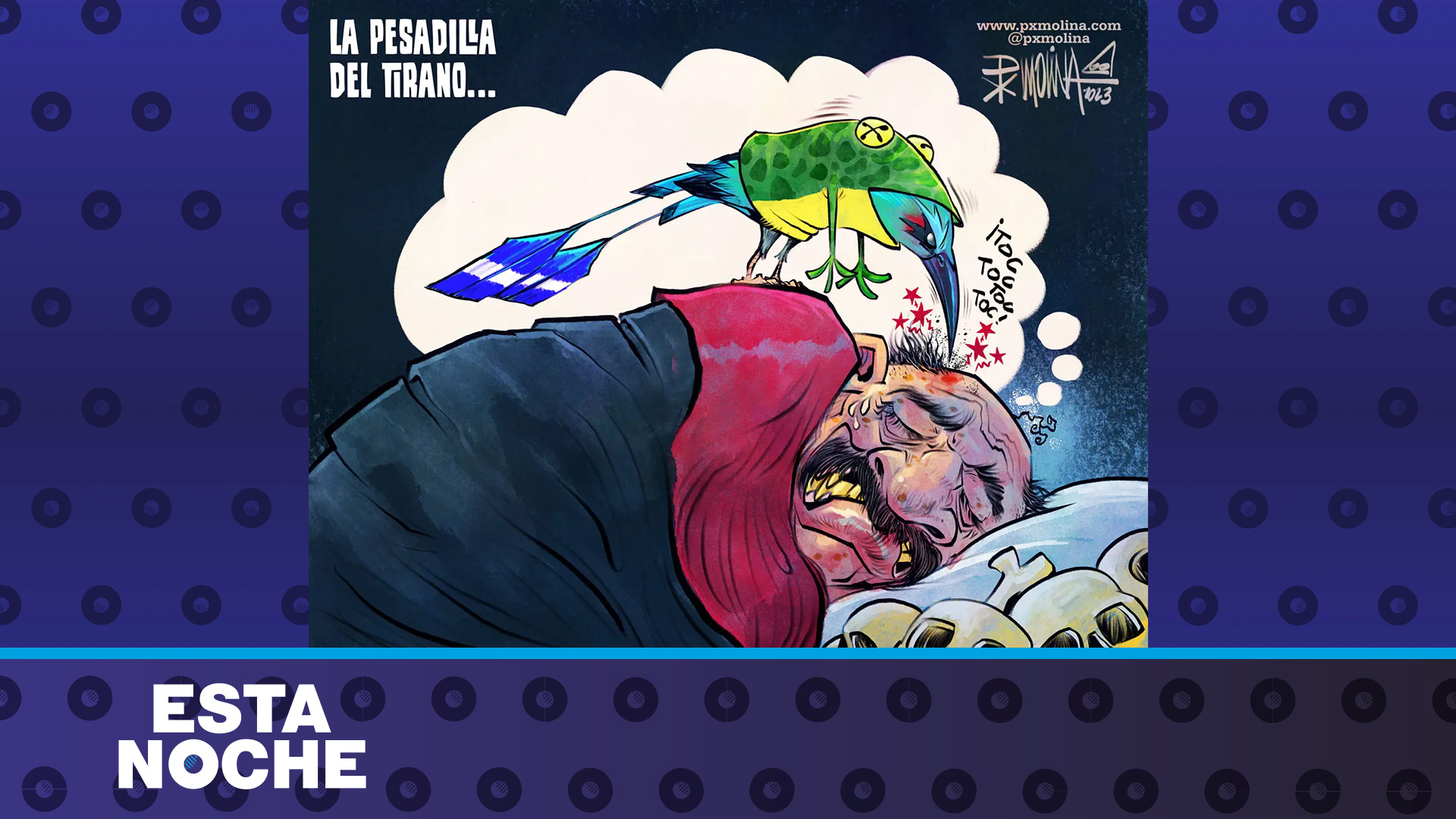 Caricatura la pesadilla del tirano