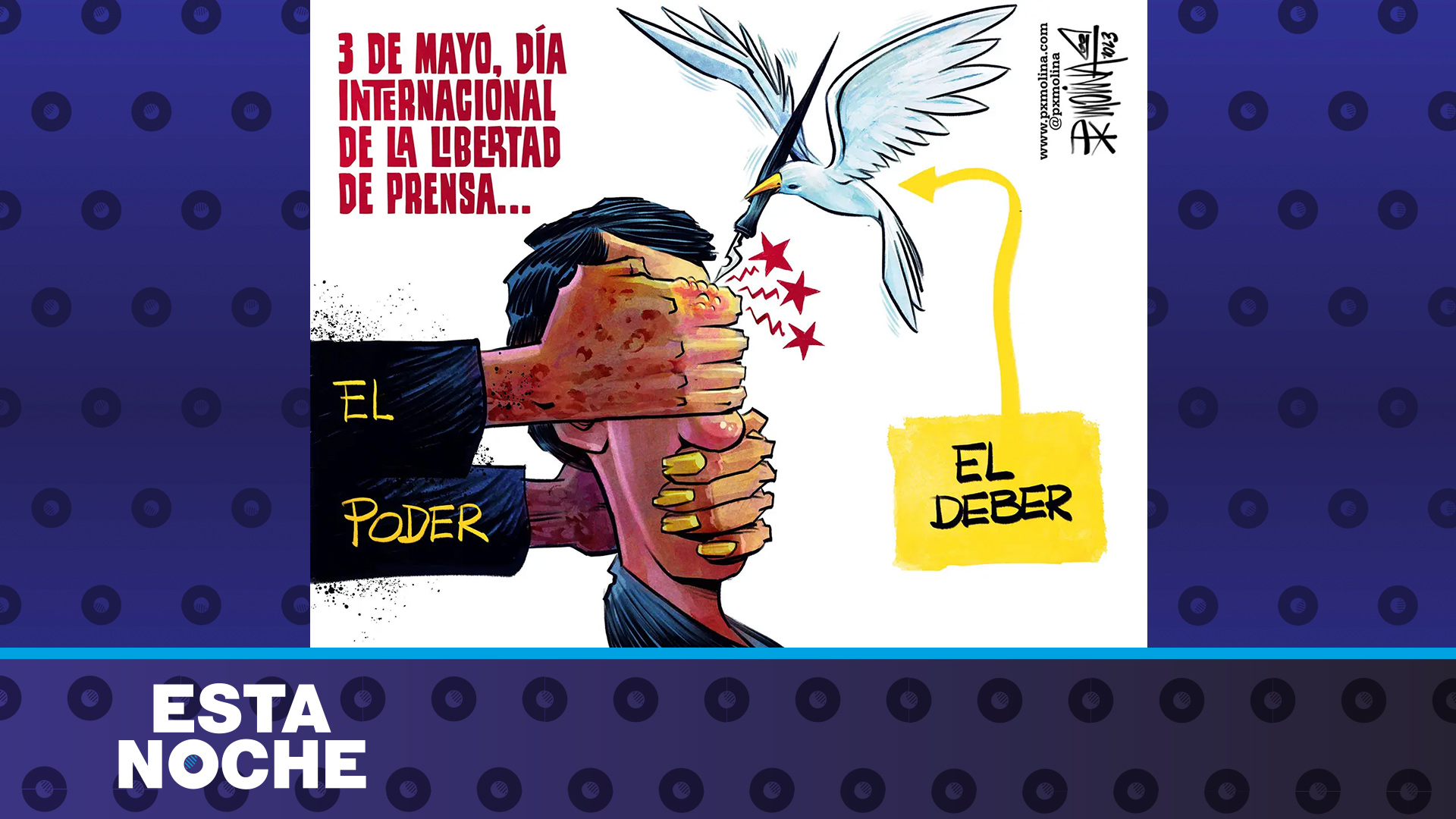 Caricatura El poder vs. el deber