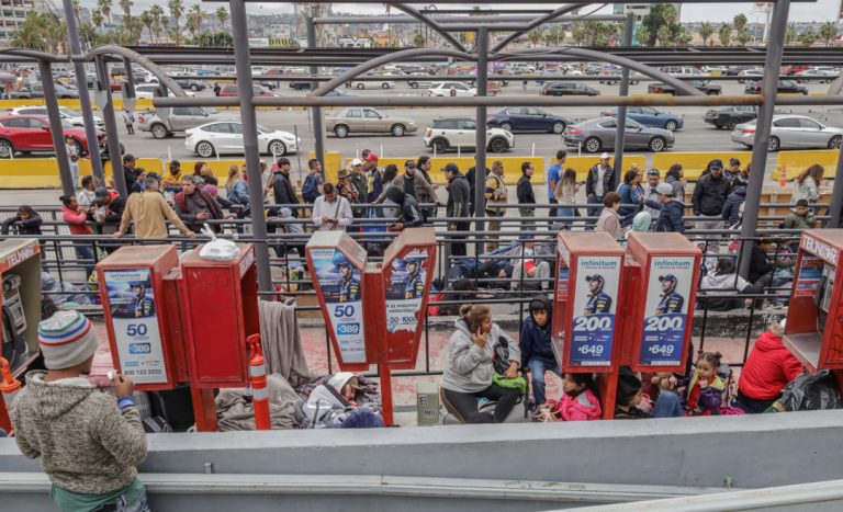 Migrantes en Tijuana