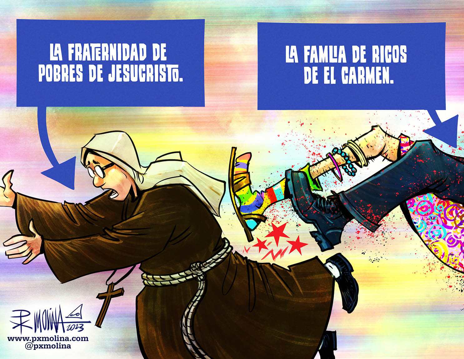 Caricatura Fraternidad pobres de jesucristo