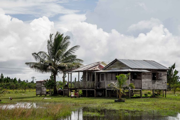 caserío indígena en el Caribe de Nicaragua