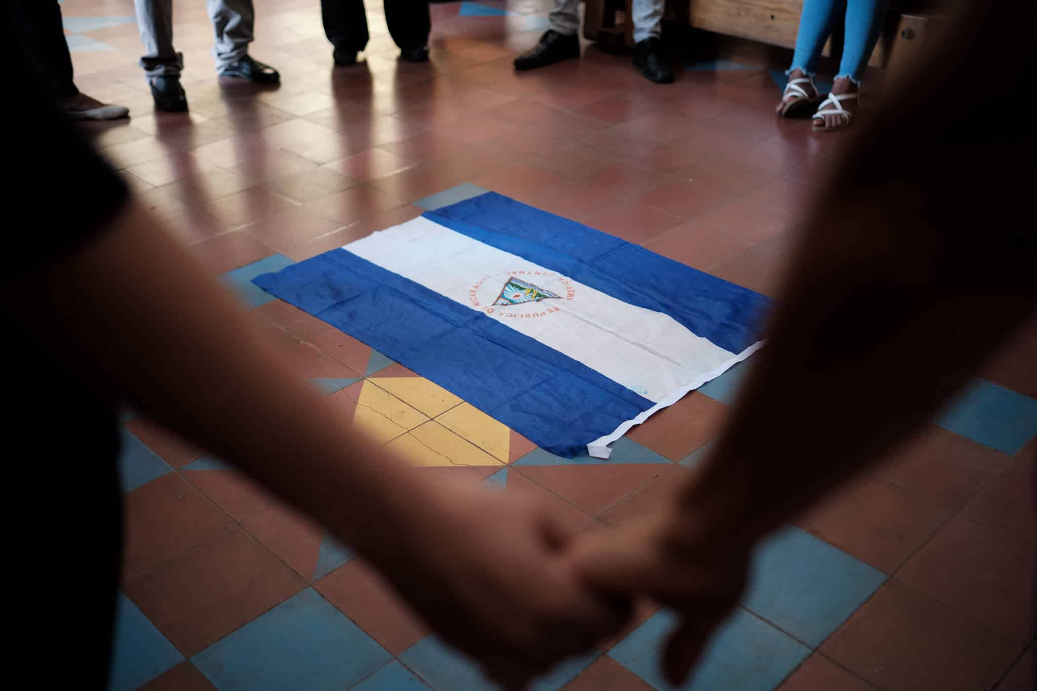 Protesta en Managua por la libertad de los presos políticos