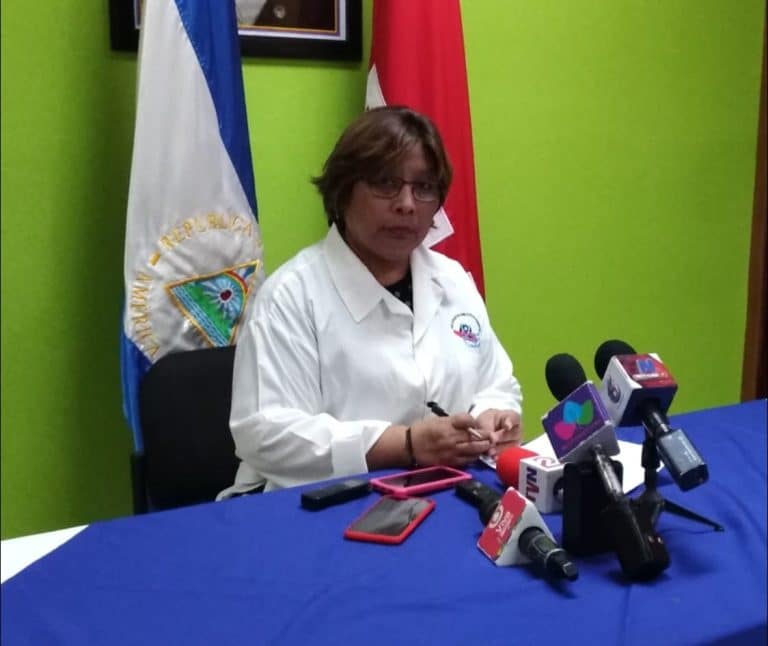 La otrora ministra de Salud de Nicaragua, Martha Reyes