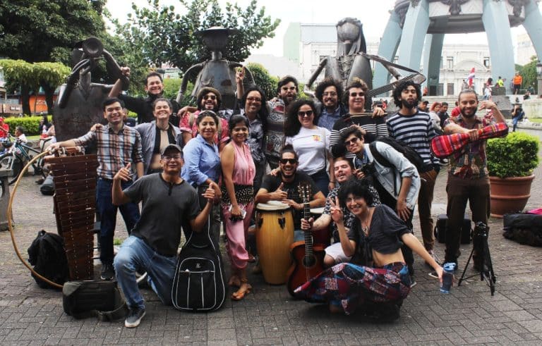 Artistas nicaragüenses exiliados en Costa Rica. Diciembre 2022. Foto: Cortesía.