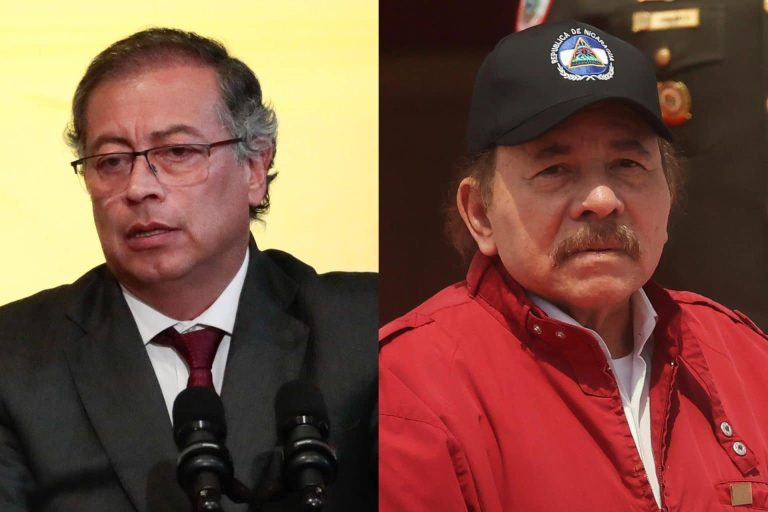 Gustavo Petro and Daniel Ortega