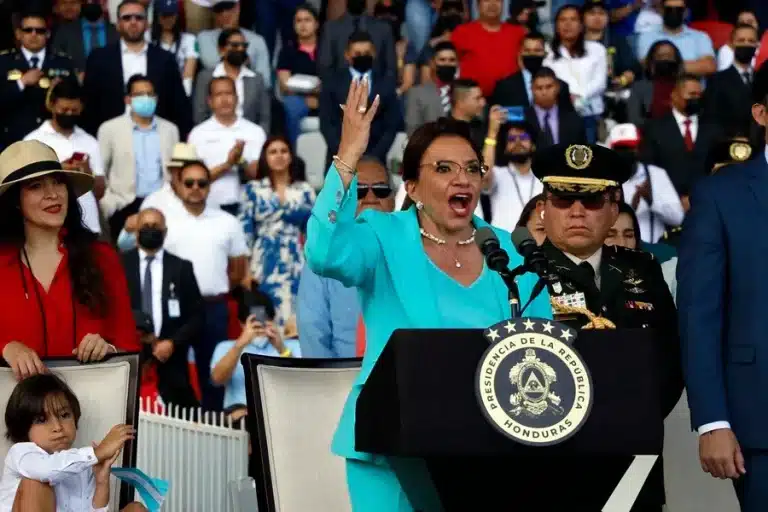 Presidenta de Honduras, Xiomara Castro.