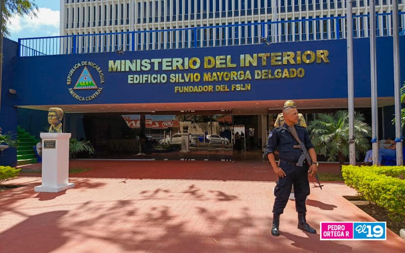 Edificio del Ministerio del Interior en Managua.