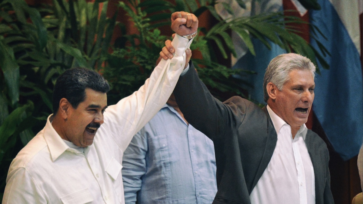 Nicolás Maduro y Miguel Díaz Canel