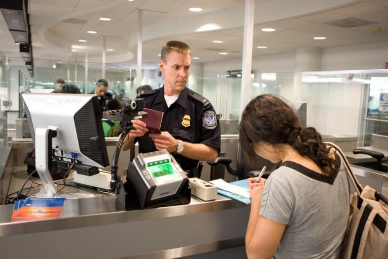 A Border Protection officer.