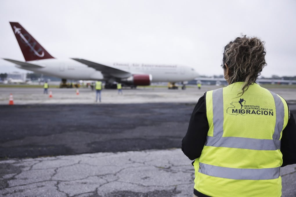 The airplane that took the latest group of banished Nicaraguan political prisoners.