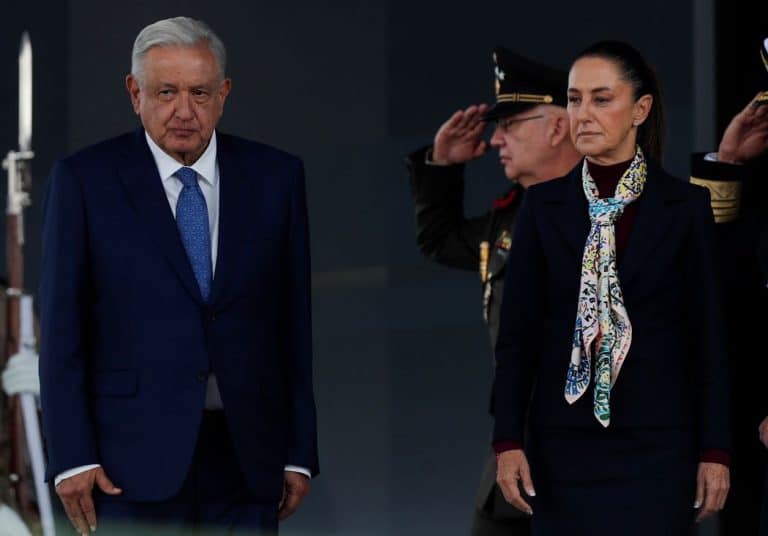 Claudia Sheinbaum junto a Andrés Manuel López Obrador