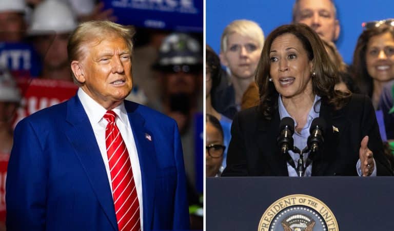 Donald Trump y Kamala Harris.