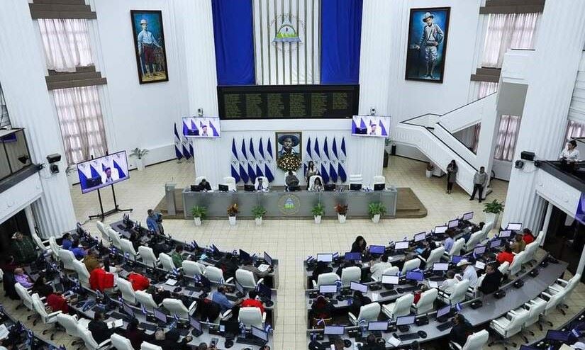 Plenario del Parlamento de Nicaragua.