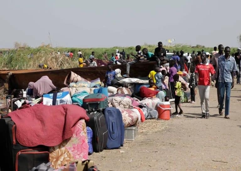 Personas repatriadas de Sudán del Sur.