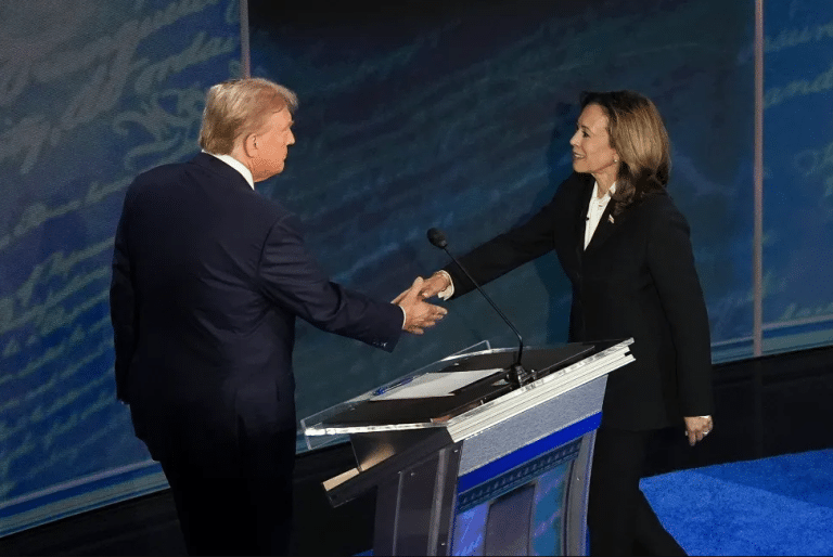 Donald Trump y Kamala Harris.