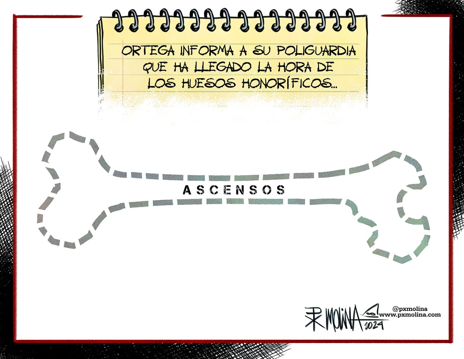 Caricatura Huesos honoríficos