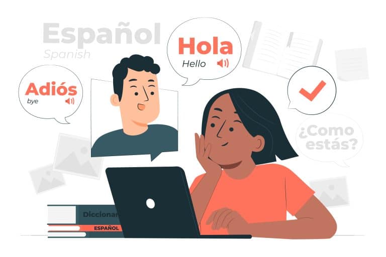 ilustración español idioma