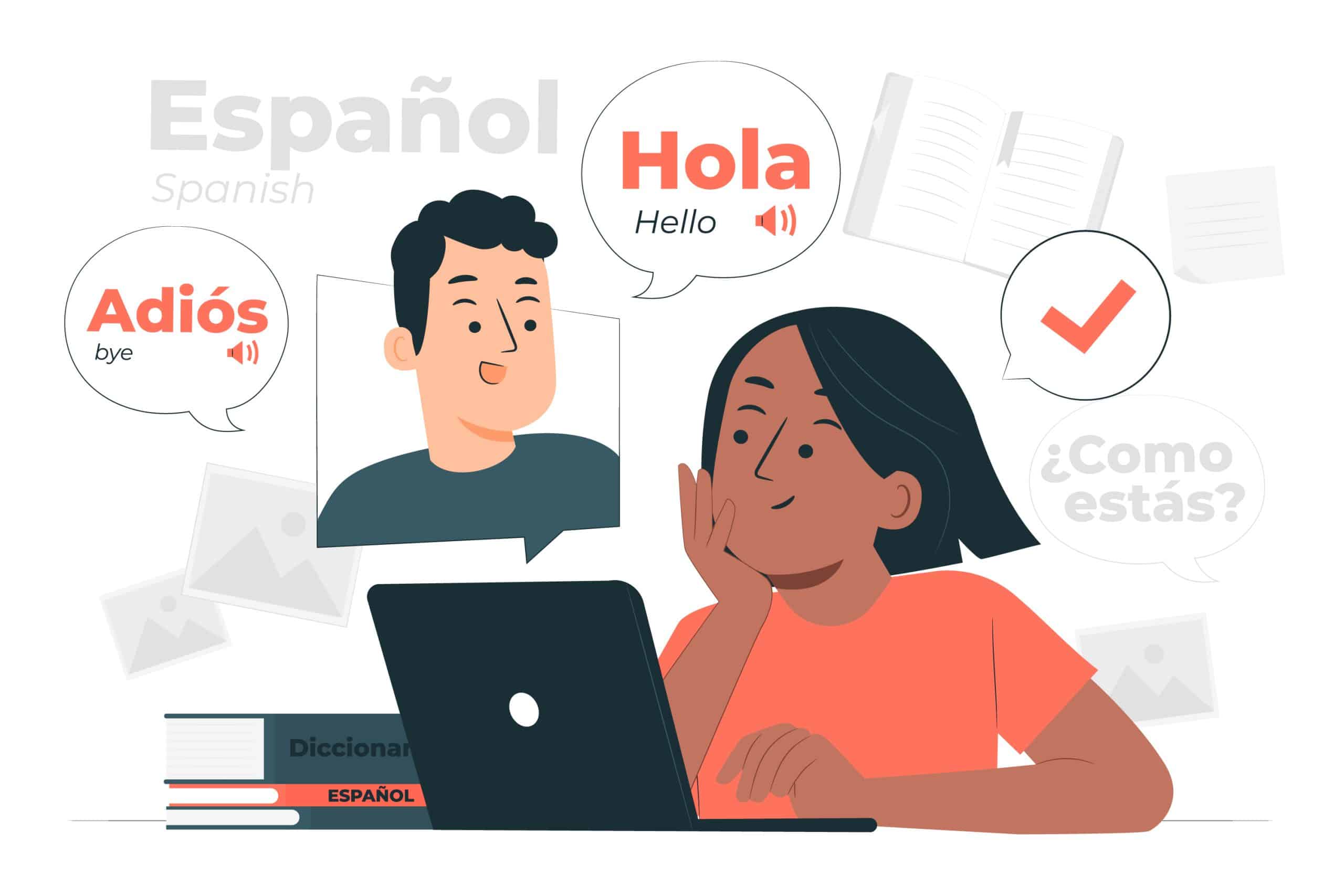 ilustración español idioma