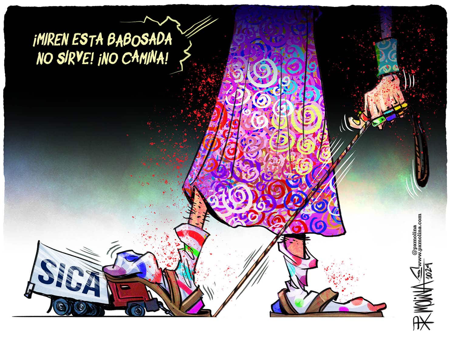 Caricatura La “jugarreta” de Murillo con el SICA