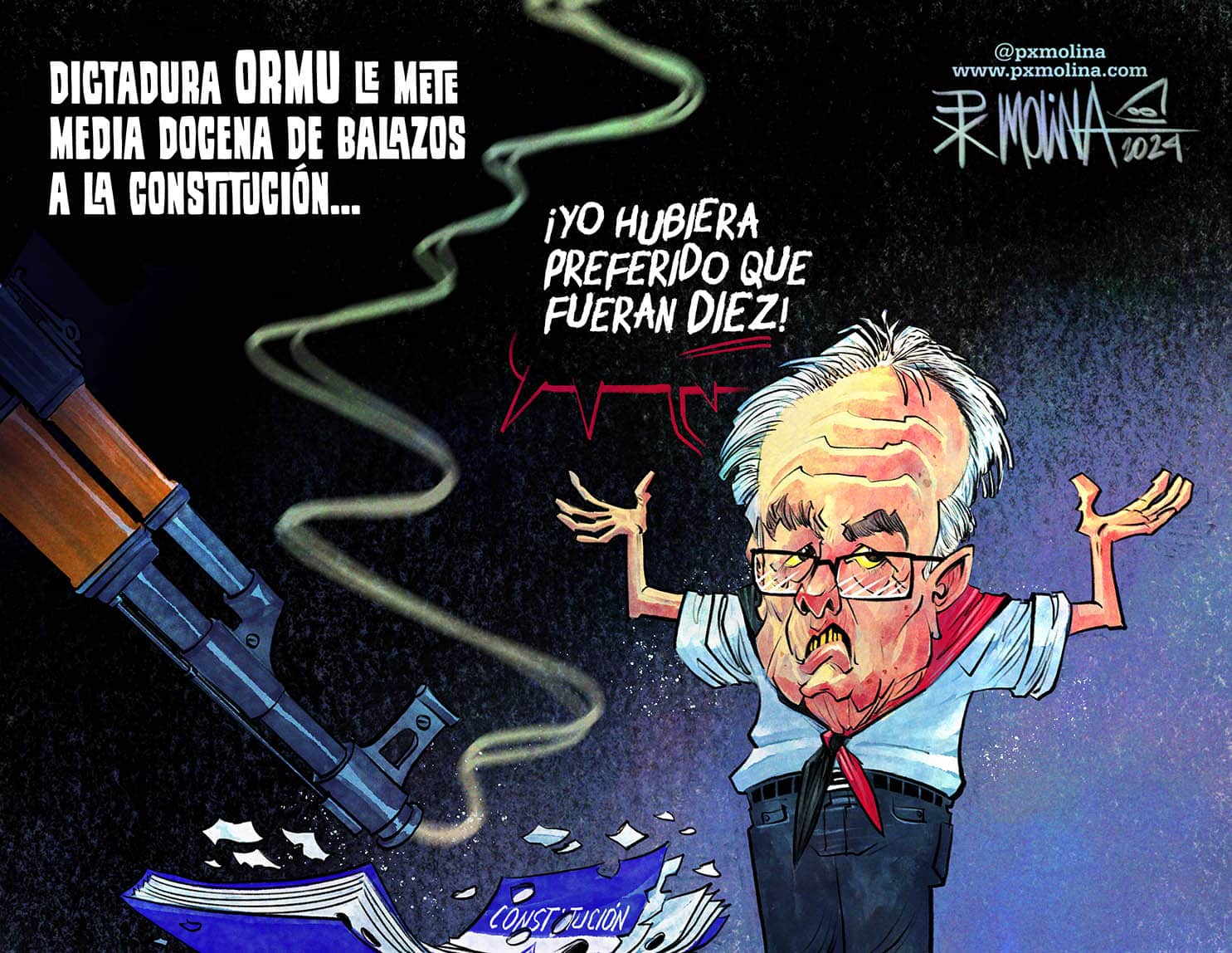 Caricatura Servil de Gustavo Porras