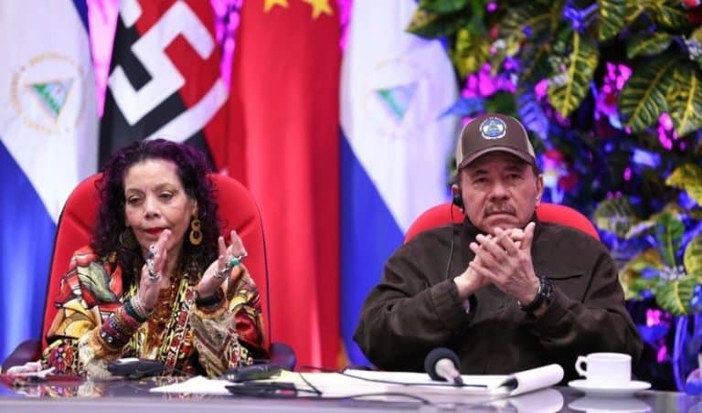 Rosario Murillo y Daniel Ortega, pareja dictatorial de Nicaragua.