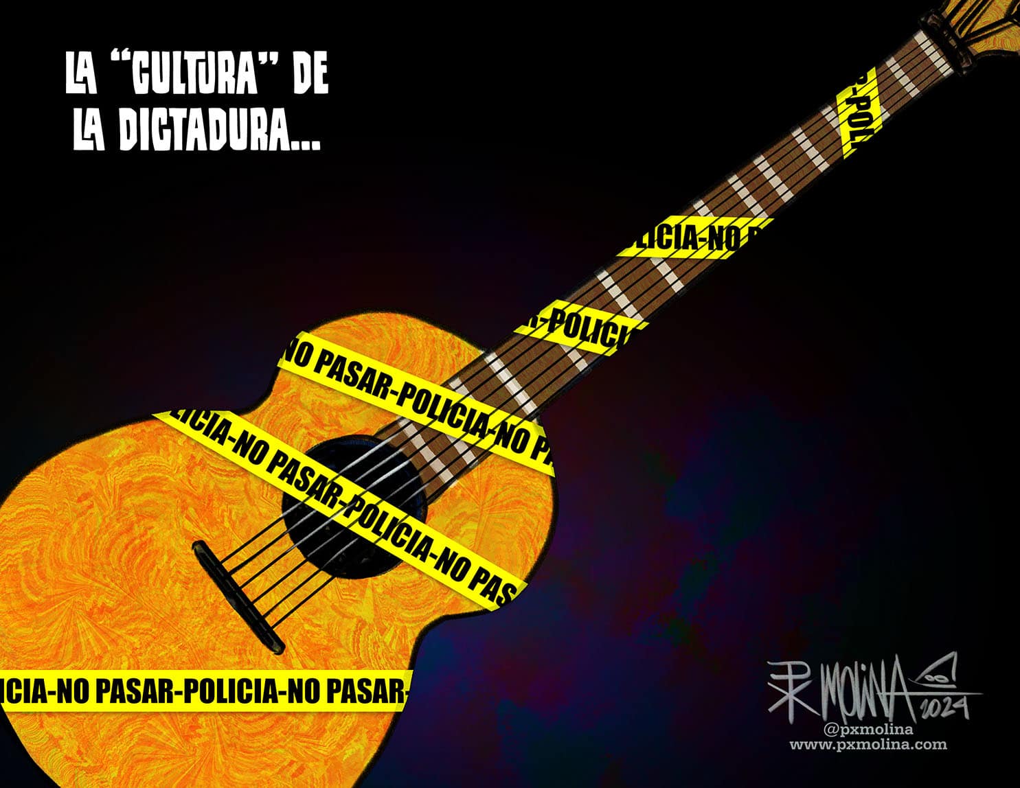 Caricatura Música para sus oíDOS.