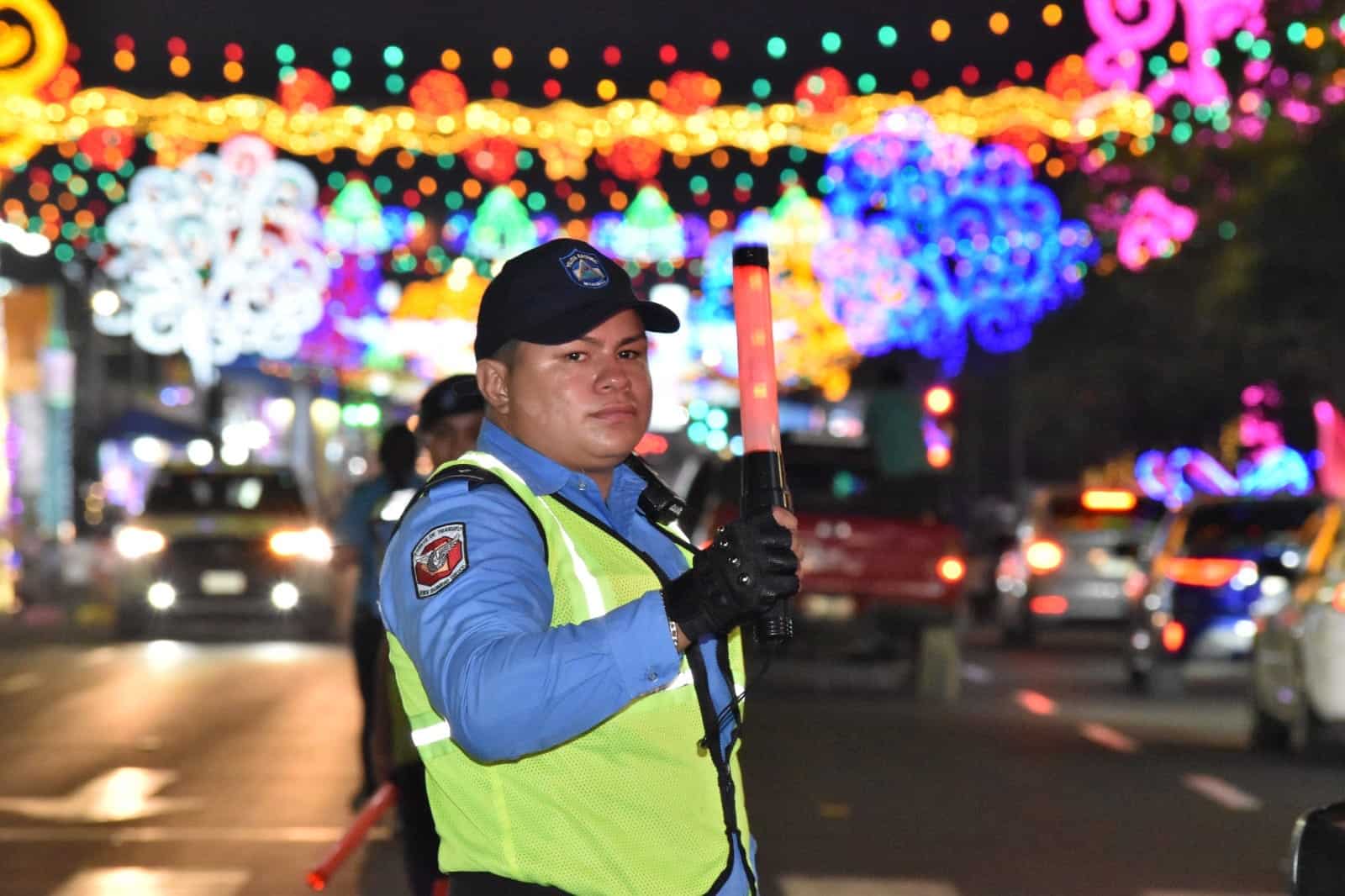 Policía de tránsito en Nicaragua.