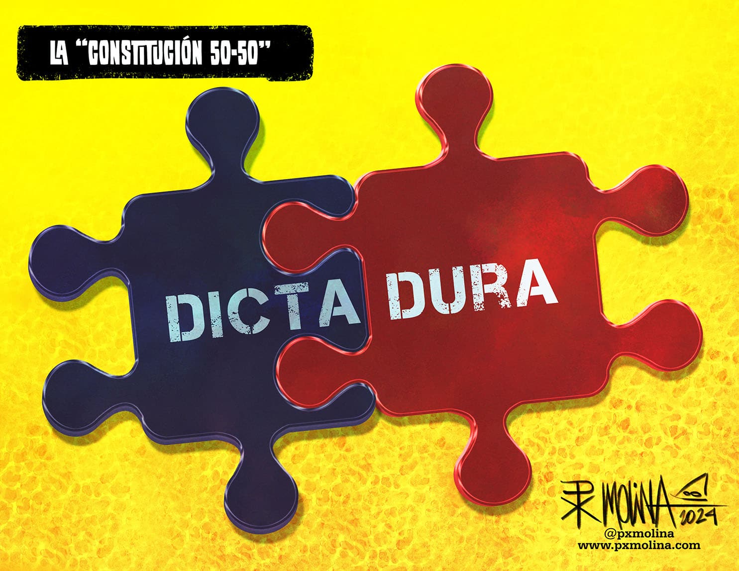 Caricatura Constitución 50 - 50