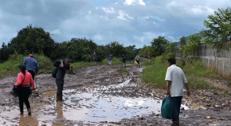 Cruce irregular migrantes entres Costa Rica y Nicaragua.