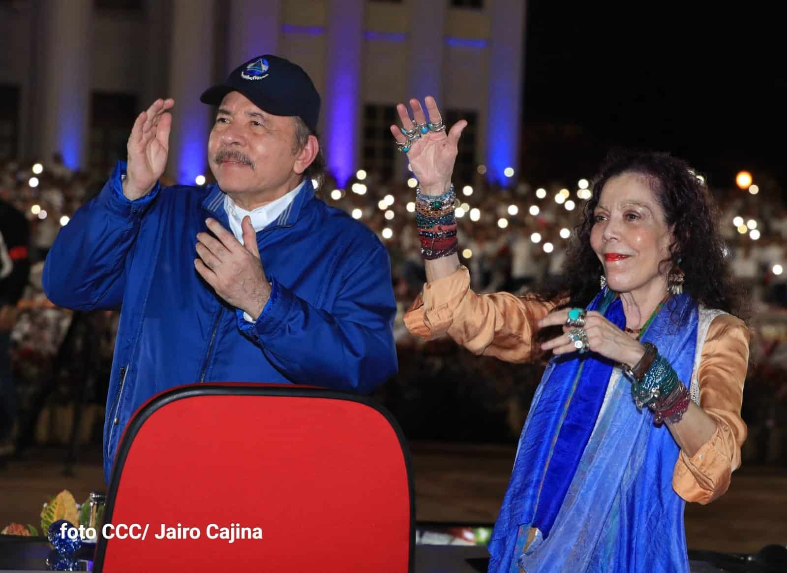 Daniel Ortega y Rosario Murillo, en una foto de 2022.