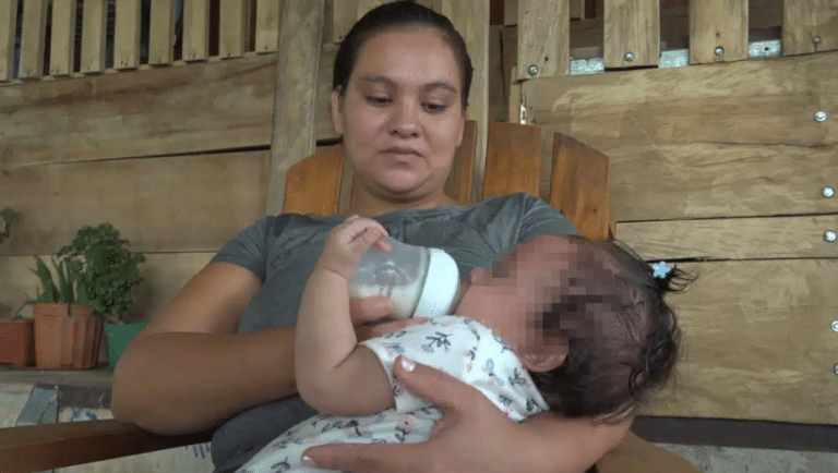 Tayling Orozco fled to Costa Rica after Ortega-allied paramilitaries shot at her house on the island of Ometepe. Living in exile, she’s now the mother of two little girls.